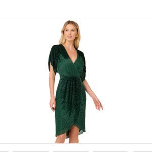 Adrianna by Adrianna Papell Women's Beaded Dolman-Sleeve Dress - Dark Ivy